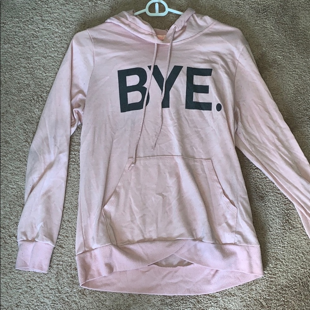 “BYE.” Hoodie - Picture 2 of 2